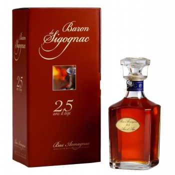 Armagnac Baron De Sigognac Carafe 25 Ani 0.7l 0